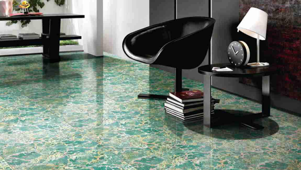 Green Home Decoration Guide For Barana, Green Marble Floor Tile