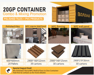 Polishing tiles+PVC cabinet promotion - Aug 11, 2026